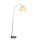 Hello Honey® Modern Boho Floor Lamp with Marble Base & Rattan Shade